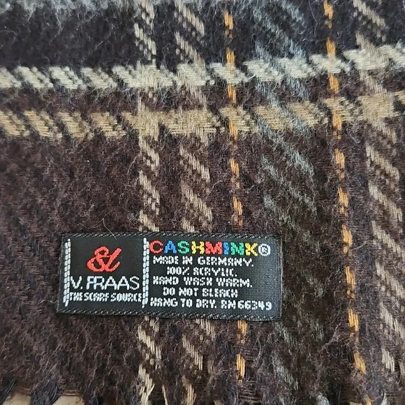 🧣HP🧣V.FRAAS Men's CASHMINK Scarf - Picture 2 of 8
